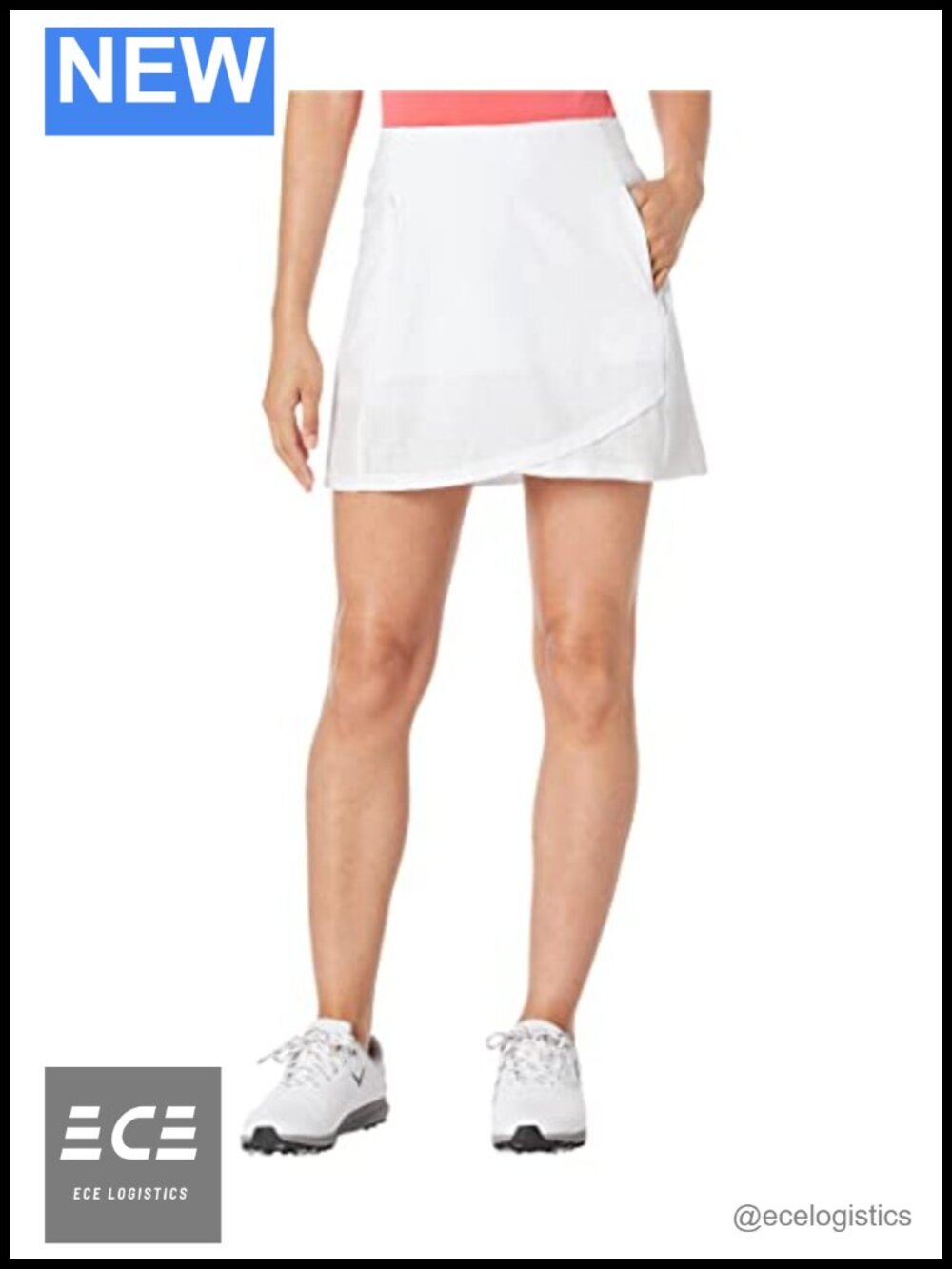 Women's 16" Golf Skort TrueSculpt Stretch Opti-Dri Moisture Wicking Skort